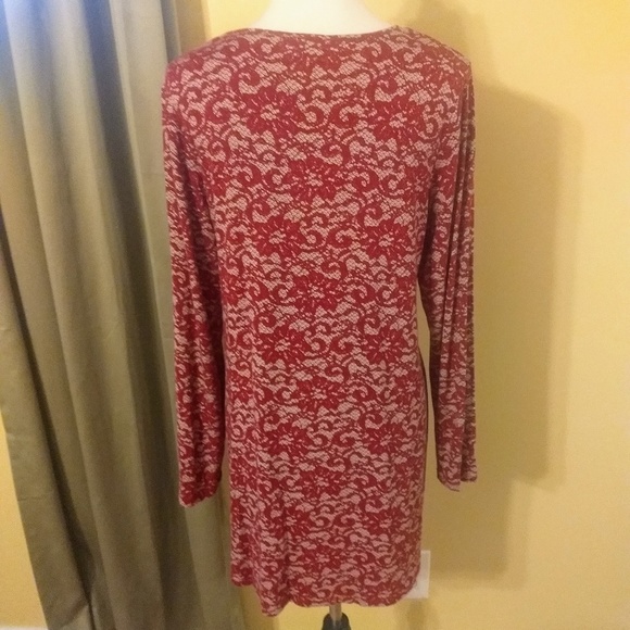 J. Jill floral lace print Tunic Top sz medium - Picture 4 of 6